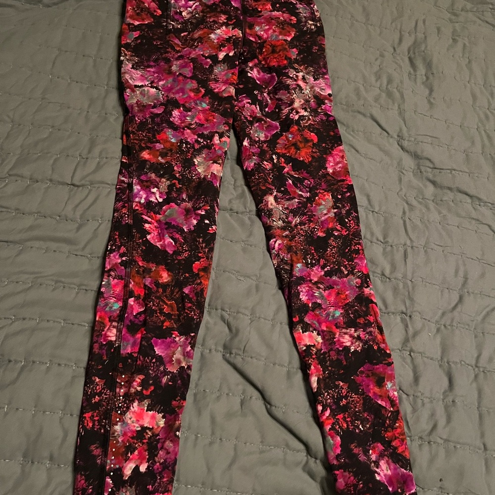 Lululemon Athletica Multicolor Floral Leggings